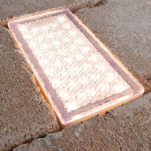LED zapuštěné podlahové svítidlo Tabit, 10 x 20 cm, pochozí