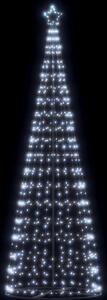 VidaXL LED vánoční strom EKENAS Ocel [4016455] Barva: Studená bílá