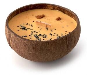Veganská svíčka v kokosu Tropikalia Vanilla & Caramel