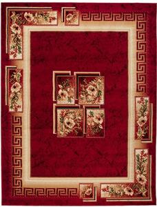 Makro Abra Kusový koberec ATLAS 4489B Červený Rozměr: 60x100 cm
