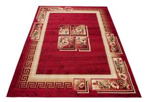 Makro Abra Kusový koberec ATLAS 4489B Červený Rozměr: 160x230 cm