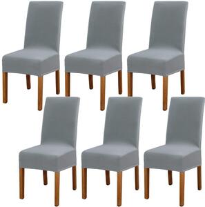 Elastické potahy na židle, odnímatelné, pratelné, sada 4 kusů, vhodné do jídelny
