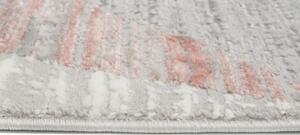 Makro Abra Moderní kusový koberec ASTHANE E455A světle šedý / tmavě růžový Rozměr: 250x350 cm