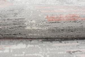 Makro Abra Moderní kusový koberec ASTHANE E455A světle šedý / tmavě růžový Rozměr: 250x350 cm