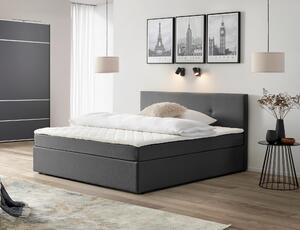 AMERICKÁ POSTEL, 180/200 cm, šedá P & B - Postele boxspring, Online Only