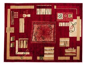 Makro Abra Kusový koberec ATLAS 5067D Červený Rozměr: 80x150 cm