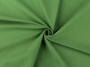 Bavlněná látka jednobarevná hrubší šíře 150 cm - 26 (30) zelená trávová