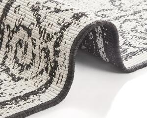 NORTHRUGS - Hanse Home koberce Kusový koberec Twin Supreme 103868 Cebu Black/Cream – na ven i na doma - 80x150 cm