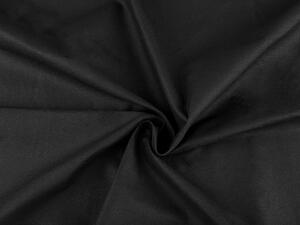 Bavlněná látka jednobarevná hrubší šíře 150 cm - 20 (black) černá