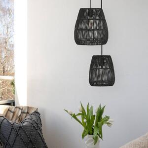 PR Home Saigon venkovní závěsná lampa černá Ø18cm kabel 2,5m