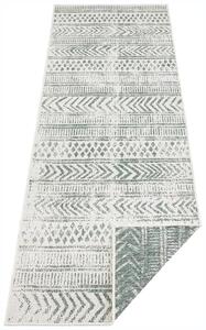 NORTHRUGS - Hanse Home koberce Kusový koberec Twin Supreme 103861 Biri Green/Cream – na ven i na doma - 80x250 cm