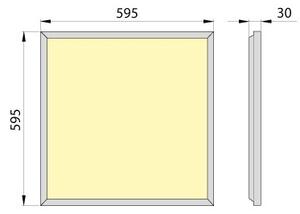LED Podhledový panel OREGA PLUS 60 LED/40W/230V 4000K IP40