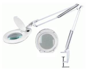 LED Stolní lampa s lupou a klipem LED/15W/230V