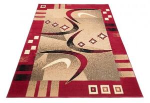 Makro Abra Kusový koberec ATLAS F741C Červený tmavě béžový Rozměr: 100x200 cm