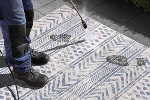 NORTHRUGS - Hanse Home koberce Kusový koberec Twin Supreme 103863 Biri Blue/Cream – na ven i na doma - 120x170 cm