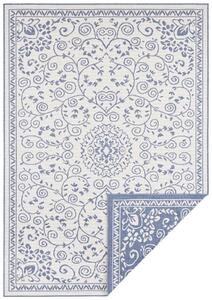NORTHRUGS - Hanse Home koberce Kusový koberec Twin Supreme 103867 Leyte Blue/Cream – na ven i na doma - 120x170 cm