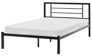 Postel Kov CUSSET 120 x 200 cm Černá