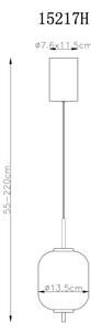 Globo 15217H - LED Lustr na lanku EWALD LED/7W/230V