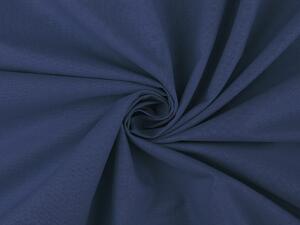 Bavlněná látka / plátno jednobarevná METRÁŽ - 35 (32D) modrá tmavá