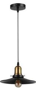 Lustr na lanku LOFT 1xE27/60W/230V pr. 22 cm černá