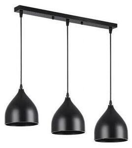 Lustr na lanku COMO 3xE27/60W/230V černá