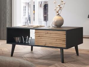 Konferenční stolek VALENTIN - dub artisan / černý