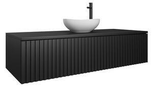 Koupelnová skříňka pod umyvadlo s umyvadlem LOREL, 120x30x48, černá