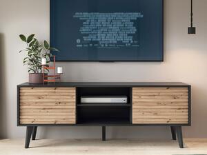 Televizní stolek VALENTIN - dub artisan / černý