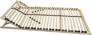 Latový rošt 90 x 200 cm, 7 zón, 5 stupňů nastavení tuhosti, nastavitelná opěrka hlavy, vhodný pro všechny typy matrací