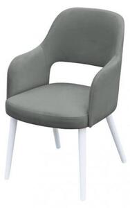 Čalouněná jídelní židle MOVILE 52 - bílá / šedá
