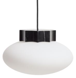Kave Home Černo-bílé mramorové závěsné světlo Idela Ø26cm
