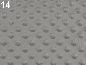 Minky s 3D puntíky METRÁŽ - 22 (4.) korálová světlá