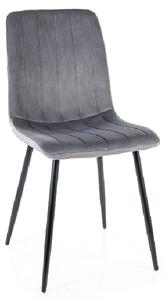 Čalouněná židle KASHA - černá / šedá