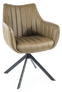 Otočná židle OTO 2 - světle hnědá / černá