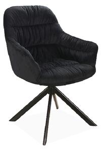 Čalouněná židle BONKA 2 - černá / černá