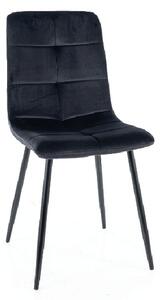 Čalouněná jídelní židle KERA - černá