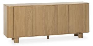 Komoda v dekoru dubu v přírodní barvě 180x75x40 cm Padoc – MOME