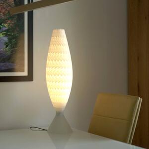 Fraktální stolní lampa z biomateriálu, hedvábí, 65 cm