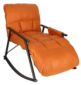 KIK KX3081 Zahradní houpací křeslo s matrací, 100 kg, oranžová