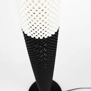 Stojací lampa Black & White z biomateriálu