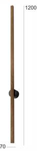 Brilagi - LED Nástěnné svítidlo WOODY LINE LED/12W/230V 120 cm dub ořech