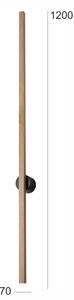 Brilagi - LED Nástěnné svítidlo WOODY LINE LED/12W/230V 120 cm dub