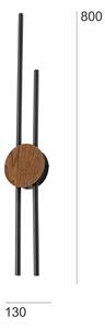 Brilagi - LED Nástěnné svítidlo WOODY COLLINE LED/15W/230V 80 cm dub třešeň