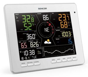 Sencor - Profesionální meteostanice s barevným LCD displejem 1xCR2032 Wi-Fi Tuya
