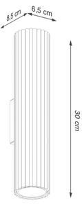 Brilagi - LED Nástěnné svítidlo CRESTO 2xGU10/10W/230V 30 cm černá