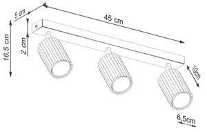 Brilagi - LED Bodové svítidlo CRESTO 3xGU10/10W/230V černá