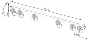 Brilagi - LED Bodové svítidlo CRESTO 6xGU10/10W/230V černá