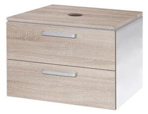 Koupelnová skříňka pod umyvadlo Naturel Vario Dekor 69x45 cm dub bardolino VARIODESK75ZBIDB