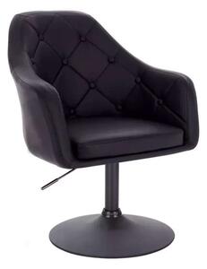 LuxuryForm DESIGN Křeslo ANDORA na černém talíři - černé