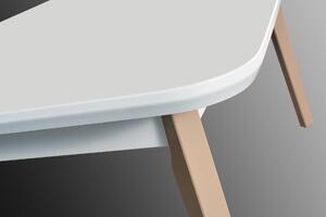 Rozkládací stůl OSLO 7 80x140/180cm Barevné provedení OSLO: Bílá, Barevné provedení noh: Bílá